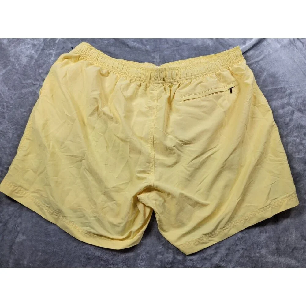 Roundtree & Yorke Caribbean 40-44in waist Swim Shorts Trunks Yellow, lined, 2XB‎